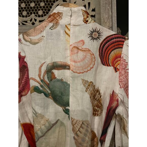 NWT ALÉMAIS Alemais Atlantis Smock Mini Dress Size AU 8 US 4 - Picture 11 of 16